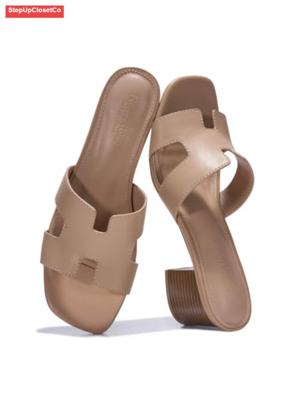 Genuine Leather Block Heeled Sandals for Women